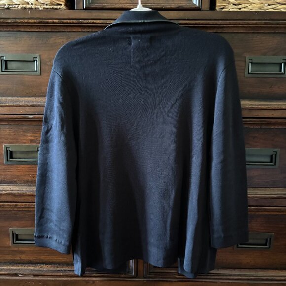 Vintage Due per Due back knit sweater blazer in size L - Picture 2 of 6